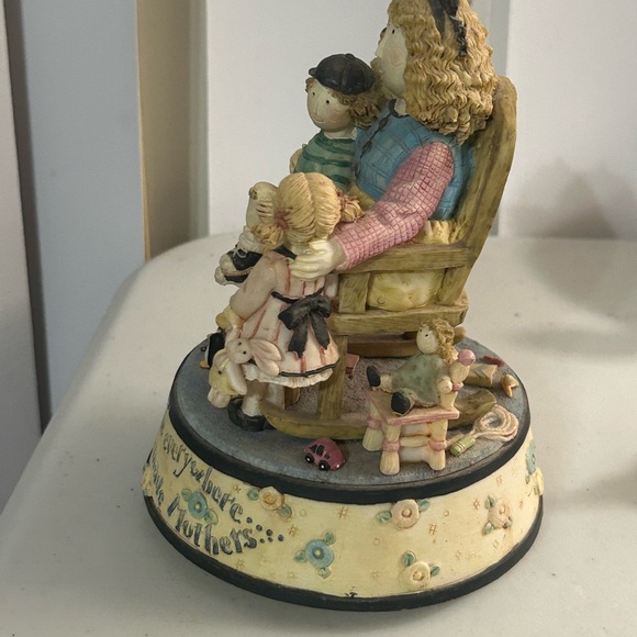 San Francisco Music Box Co 1997 Ruth Ninneman Mother’s Resin Music Box - Picture 9 of 14